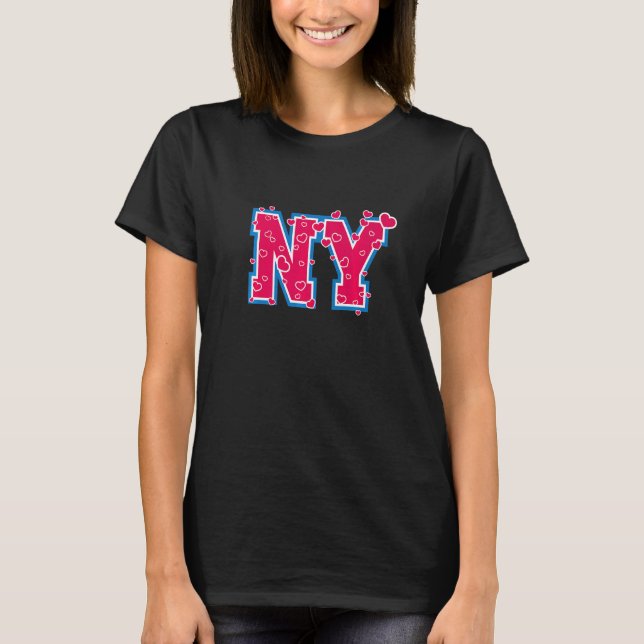 Novidade do Nova Iorque Graphic Camisetas e S Lega (Frente)