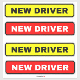 Novo adesivo de sinalização de driver (Alertar out