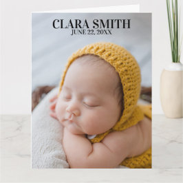 Novo anúncio de bebê elegante