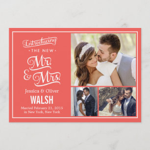 Novo anúncio de Mr. e Sra. Wedding - Coral