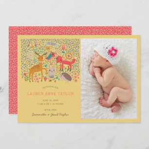 Novo Anúncio de Nascimento de Animais da Floresta