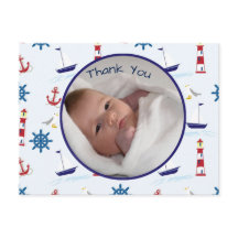 Novo anúncio do bebê náutico