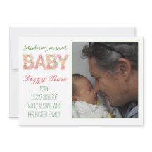 Novo Anúncio Floral do Bebê