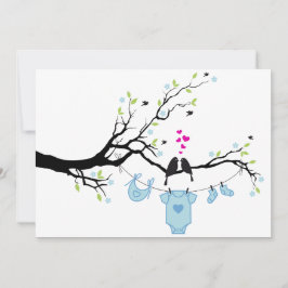 novo bebê, chá de fraldas convite