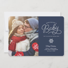 Novo bebê Engraçado Anúncio de Gravidez de Natal