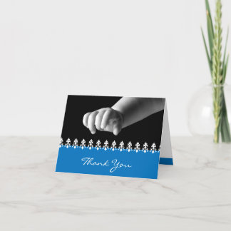 Novo Bebê Obrigado Cartão com fotos