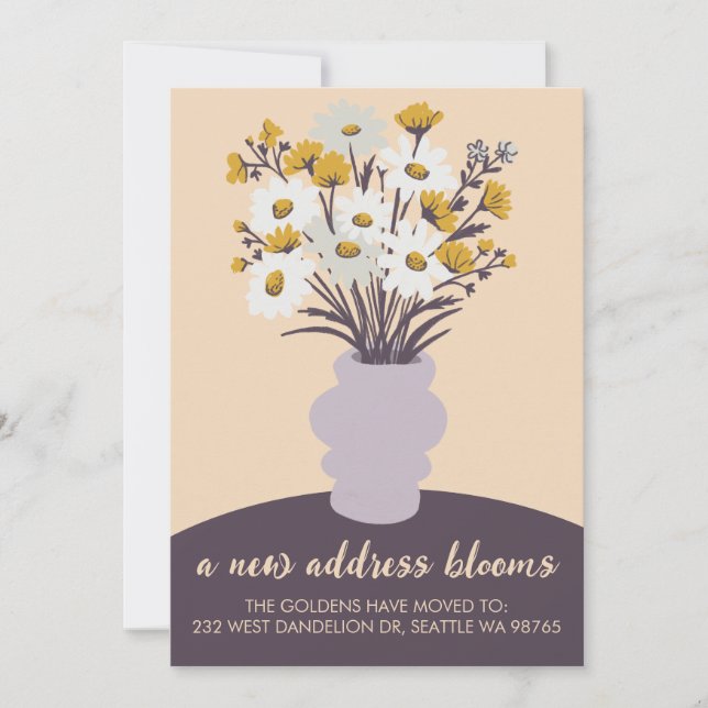 Novo Buquê de Anúncio de Movimentação de Blooms de (Frente)