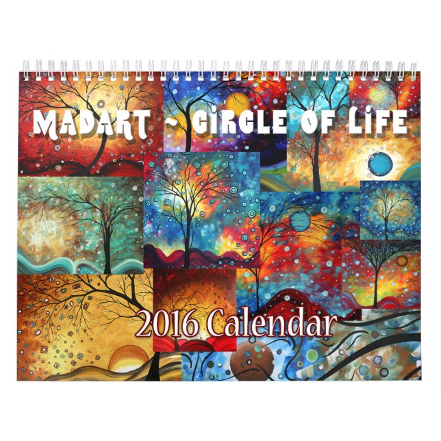 NOVO Calendário do Círculo de Vida do MADART 2016  (Capa)
