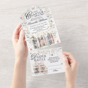 Novo capítulo Começa Arco Floral Livro de Bebê Chá