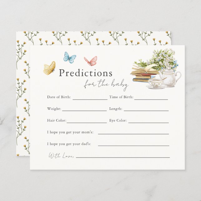 Novo capítulo Livro Tea Party - Predições para beb (Frente/Verso)