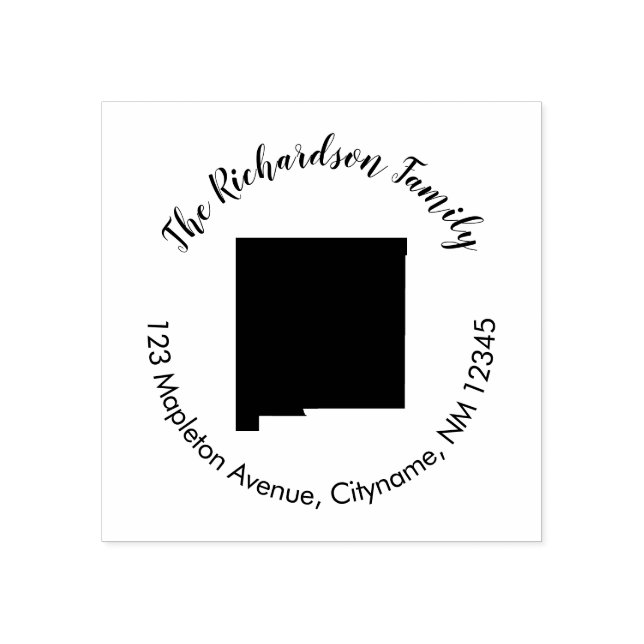 Novo carimbo de endereço de retorno do estado do M (Impressão)