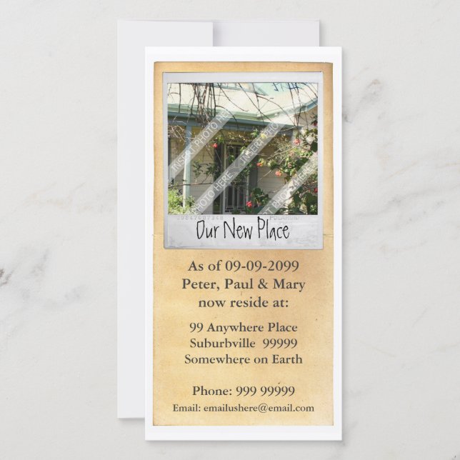 Novo Cartão com fotos de notificação de endereço r (Frente)