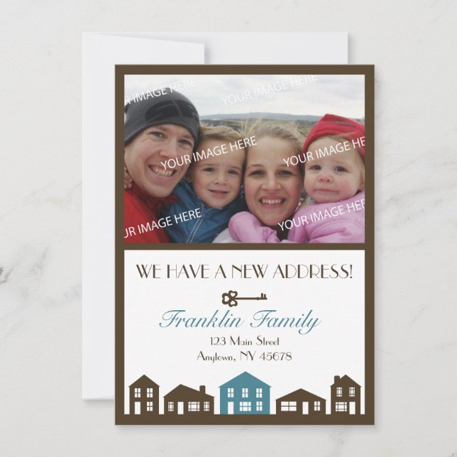 Novo Cartão de Anúncio de Endereço (Frente)