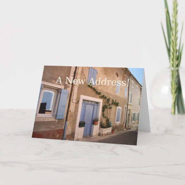 Novo Cartão de Anúncio de Endereço (Frente)