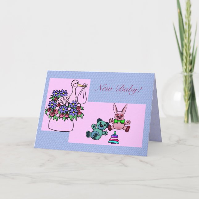 Novo Cartão de Anúncio para Bebê (Frente)