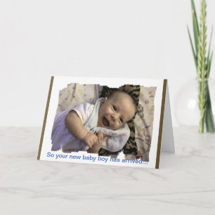 Novo Cartão de Parabéns para Bebê