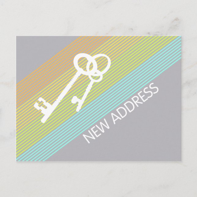 Novo Cartão de Posto de Anúncio de Endereço (Frente)