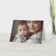Novo cartão de saudação de dia das mães com foto f