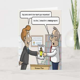 Novo Cartão de Saudação do Chefe Punny