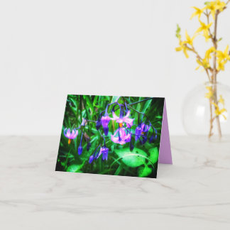 NOVO! CARTÃO DE SAUDAÇÕES FLORES SILVESTRES DE ÁRE