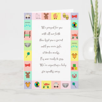 Novo cartão para bebês