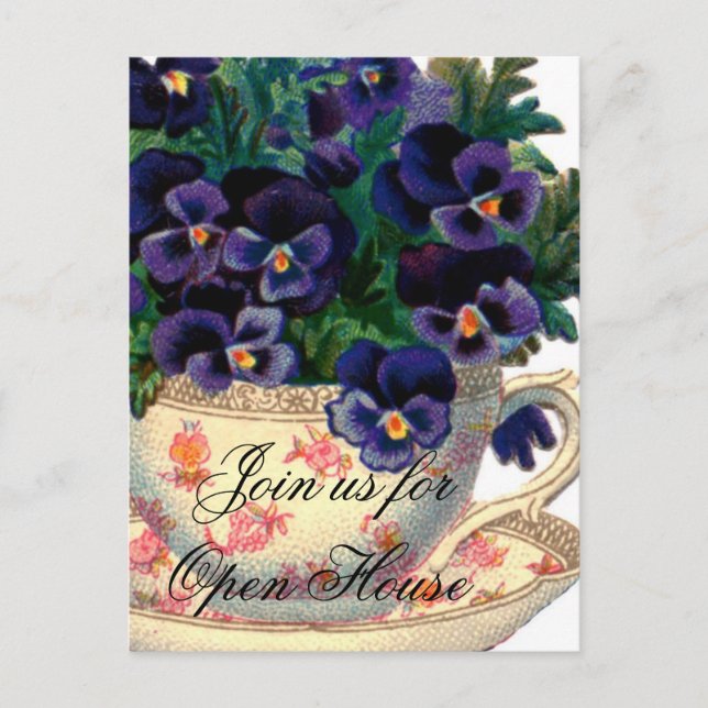 Novo Cartão-postal de convite para Casa Aberta (Frente)