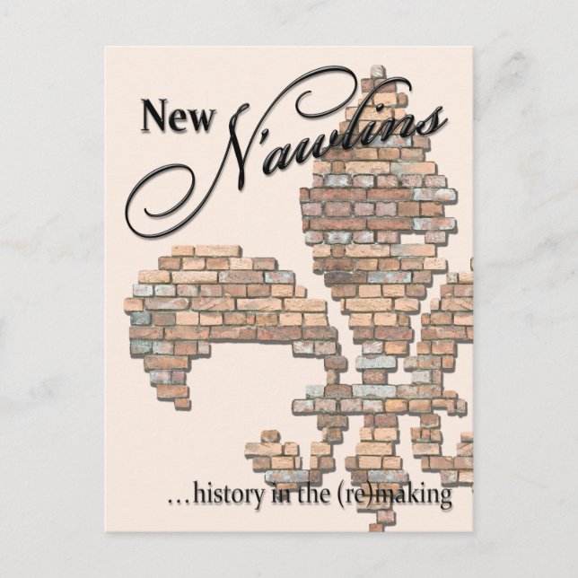 "novo cartão postal de n'awlins" (Frente)