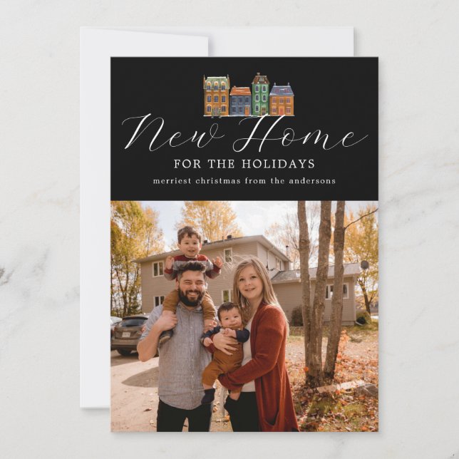 Novo Cartões de fotos Doméstico Com Desenho De Edi (Frente)