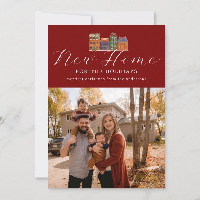 Novo Cartões de fotos Doméstico Com Desenho De Edi (Frente)