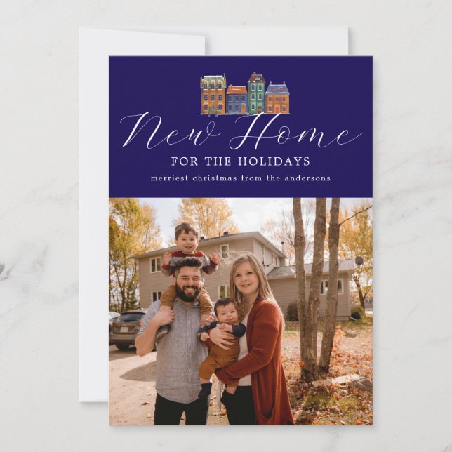 Novo Cartões de fotos Doméstico Com Desenho De Edi (Frente)