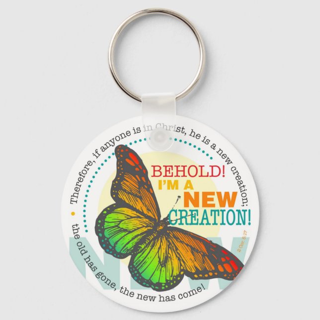 Novo Chaveiro de Borboleta de Criação (Frente)