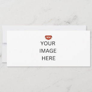 NOVO! Convite - 4" x 9,25" - Personalizado