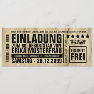 NOVO: Convite a 60. Aniversário com código de sem