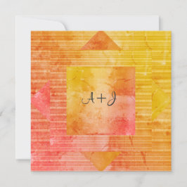 NOVO CONVITE DE CASAMENTO DE LARANJA DE AMARELO RU