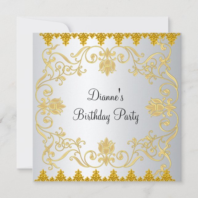 Novo Convite Dourado Elegante (Frente)
