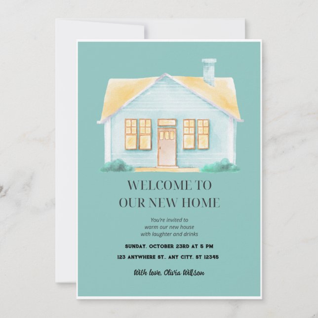 Novo Convite para Celebração de Casa (Frente)