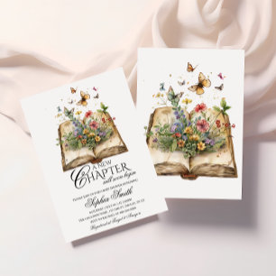 Novo Convite para Chá de fraldas de Tema do Livro 