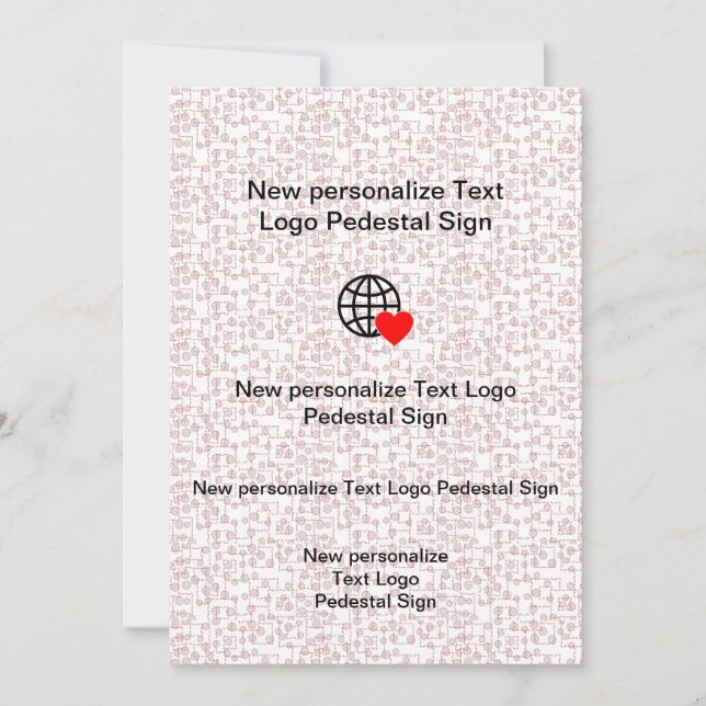 Novo Convite Plano Personalize o seu próprio (Frente)