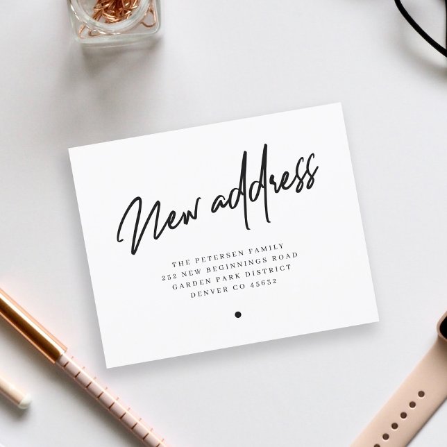 Novo endereço de orçamento anúncio moderno (Criador carregado)