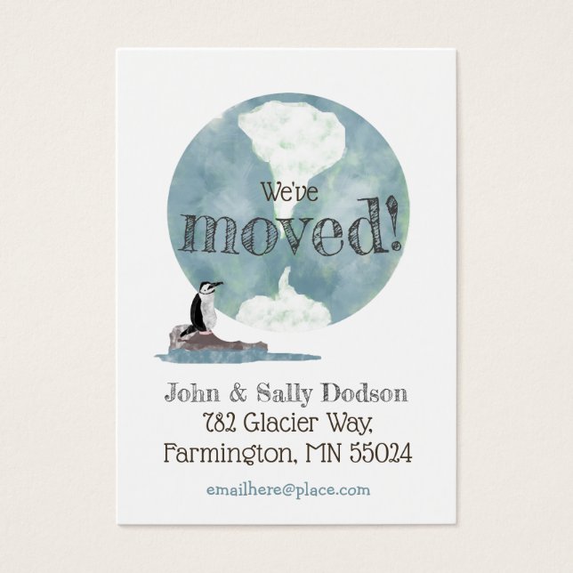 Novo Endereço do Penguin Earth Inserir (Frente)