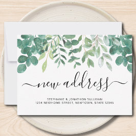 Novo Endereço Eucalyptus Greenery Anúncio