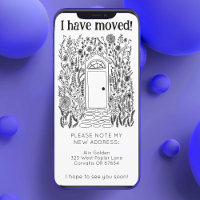 Novo endereço residencial Cartão sem árvore de por