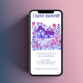 Novo endereço residencial Cartão sem árvore para f