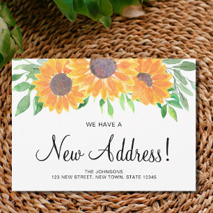 Novo Endereço Rustic Sunflower Anúncio de Moviment