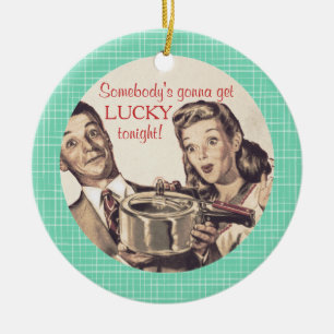 Novo Enfeites de natal pan-culinário sortudo