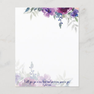Novo fundo floral aquarela com escritura do coraçã