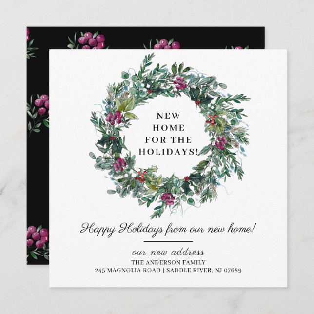 Novo Lar para o Anúncio de Mudança de Férias (Frente/Verso)