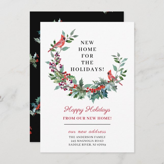 Novo Lar para o Anúncio de Mudança de Férias (Frente/Verso)