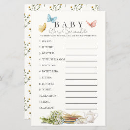 Novo livro de capítulo Tea Baby Word Scramble Game