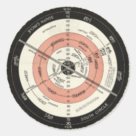 Novo mapa correto dos adesivos da Terra Plana